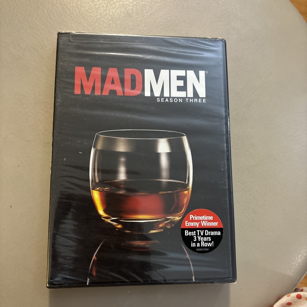 Mad Men Season Three DVD Set New Sealed 4-Disc 1960s Drama AMC Jon Hamm